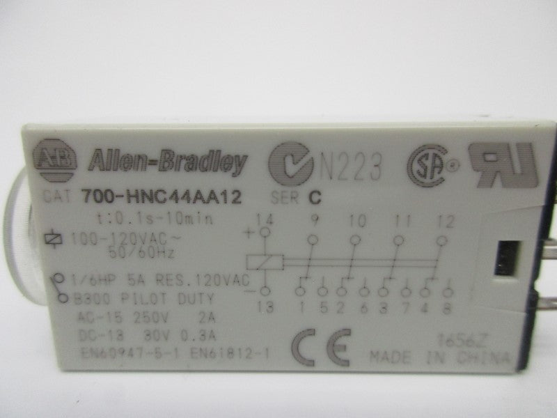 ALLEN BRADLEY 700-HNC44AA12 SER. C 5A 100-120VAC UNMP