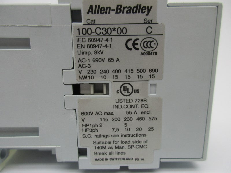 ALLEN BRADLEY 100-C30D00 SER. C 110/120V NSNP