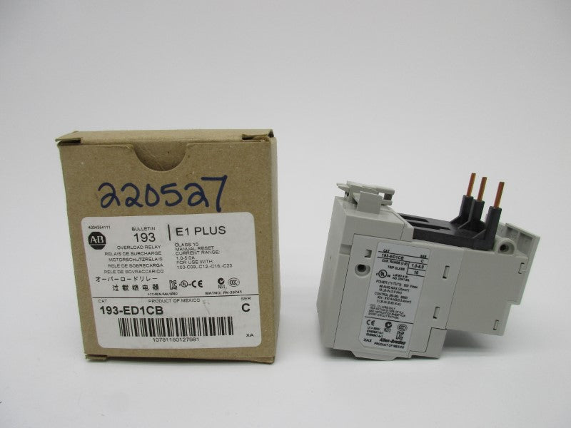 ALLEN BRADLEY 193-ED1CB SER. C 1.0-5.0A NSMP