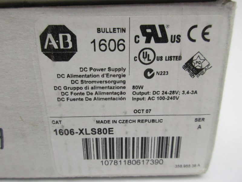 ALLEN BRADLEY 1606-XLS80E SER. A NSMP