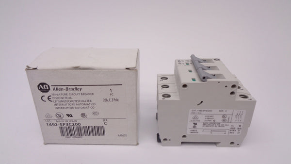 ALLEN BRADLEY 1492-SP3C200 SER. C 20A 415VAC NSMP