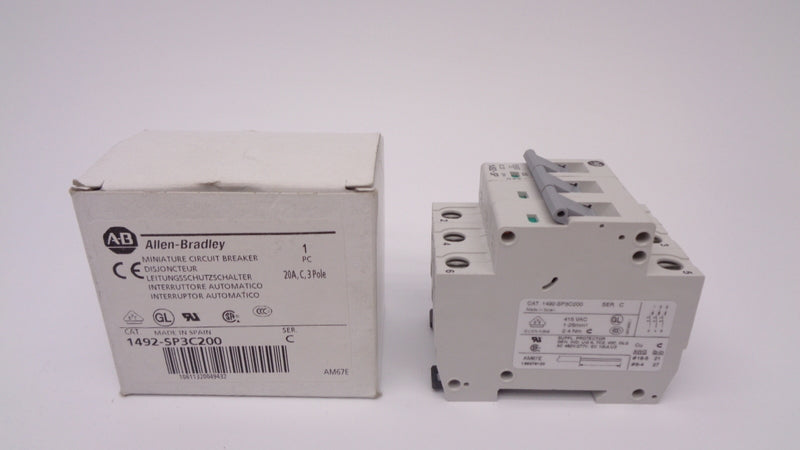 ALLEN BRADLEY 1492-SP3C200 SER. C 20A 415VAC NSMP