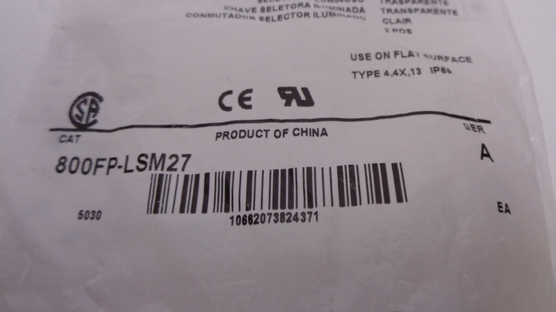 ALLEN BRADLEY 800FP-LSM27 SER. A NSMP