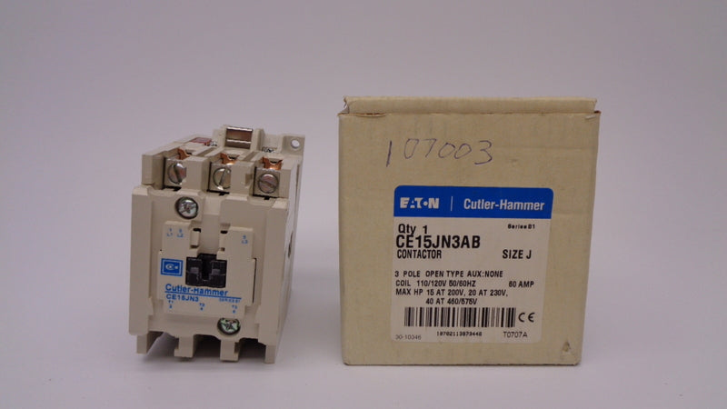 CUTLER HAMMER CE15JN3AB 60A 110/120V NSMP