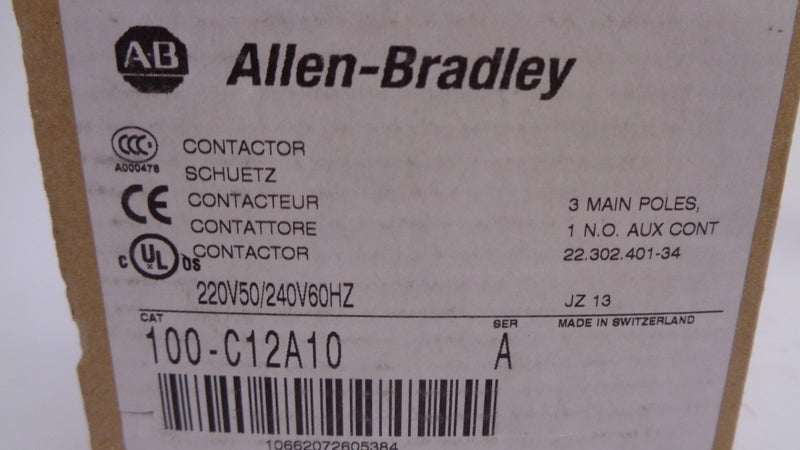 ALLEN BRADEY 100-C12A10 SER. A 220V50/240V60HZ (BR/WH) NSMP