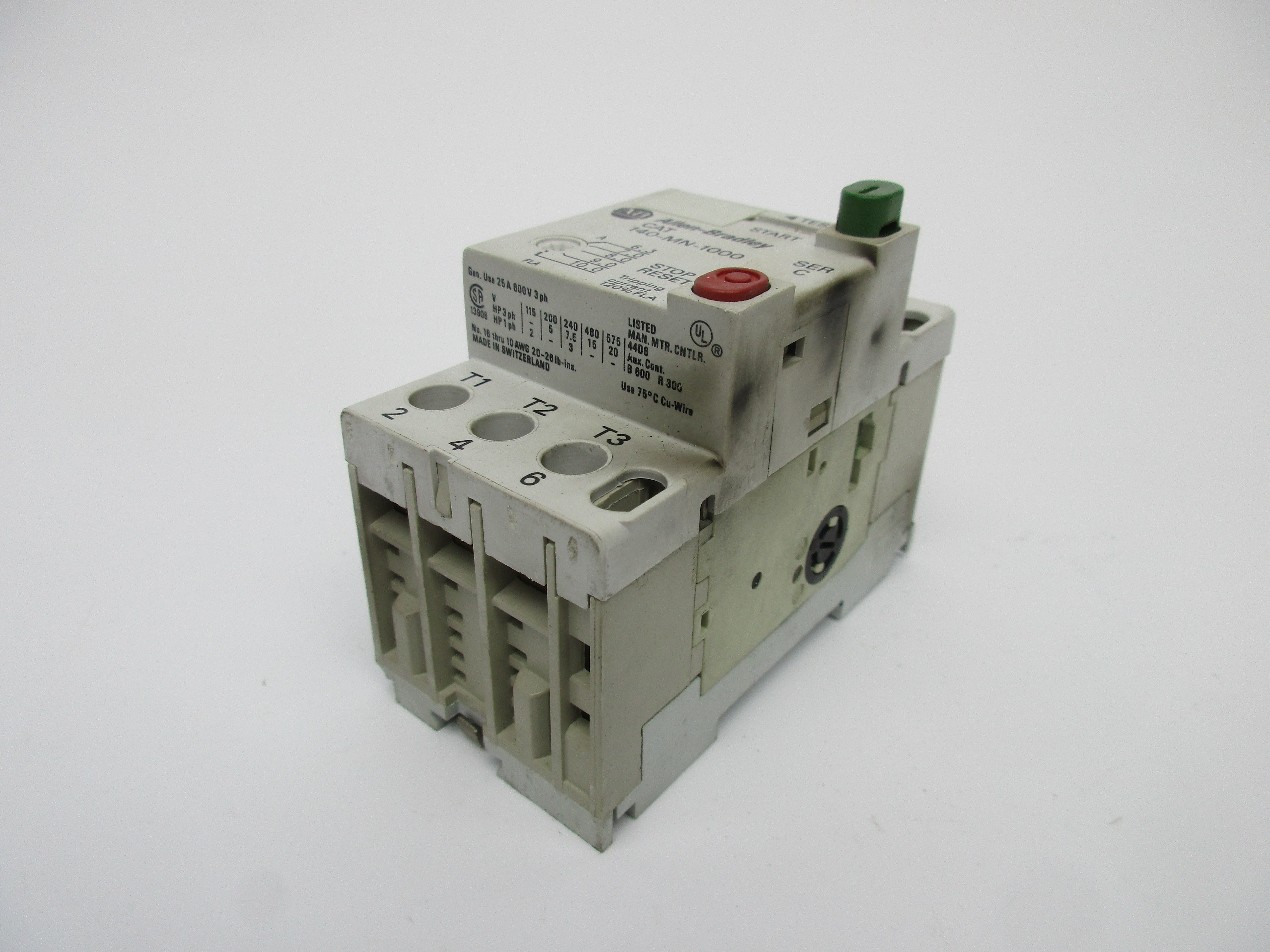 ALLEN BRADLEY 140-MN-1000 SER. C 6.3-10.0A 600V UNMP