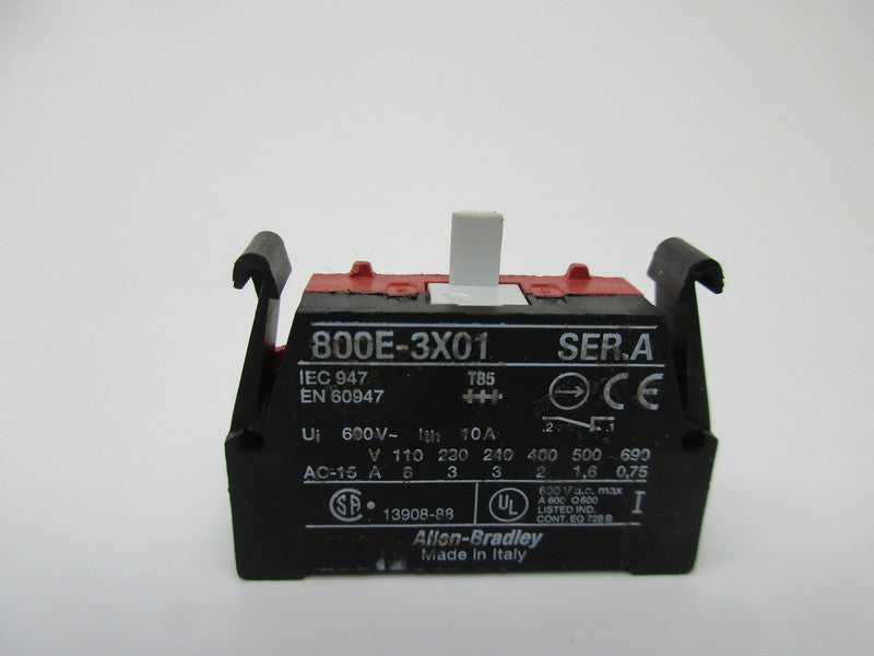 ALLEN BRADLEY 800E-3X01 SER. A UNMP