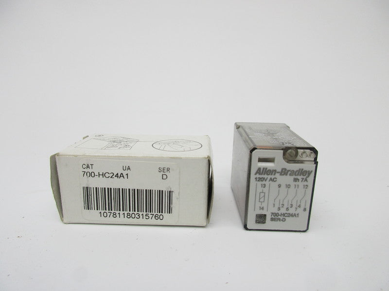 ALLEN BRADLEY 700-HC24A1 SER. D 7A 120VAC (WH) NSMP