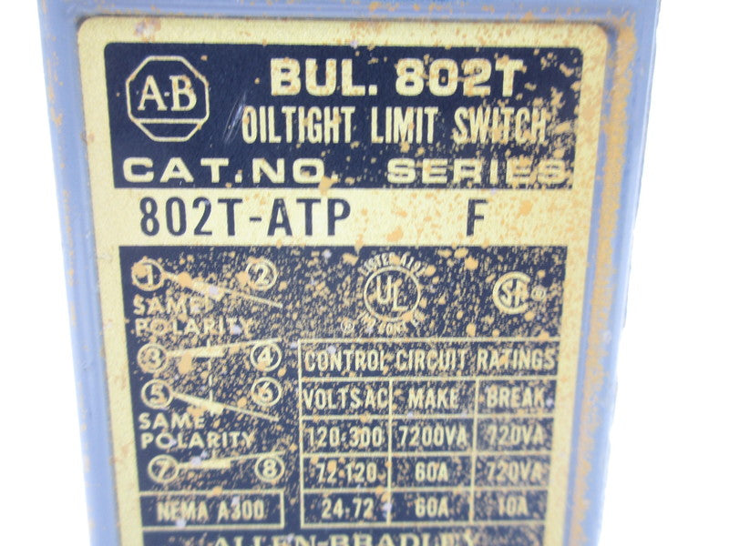 ALLEN BRADLEY 802T-ATP SER. F UNMP