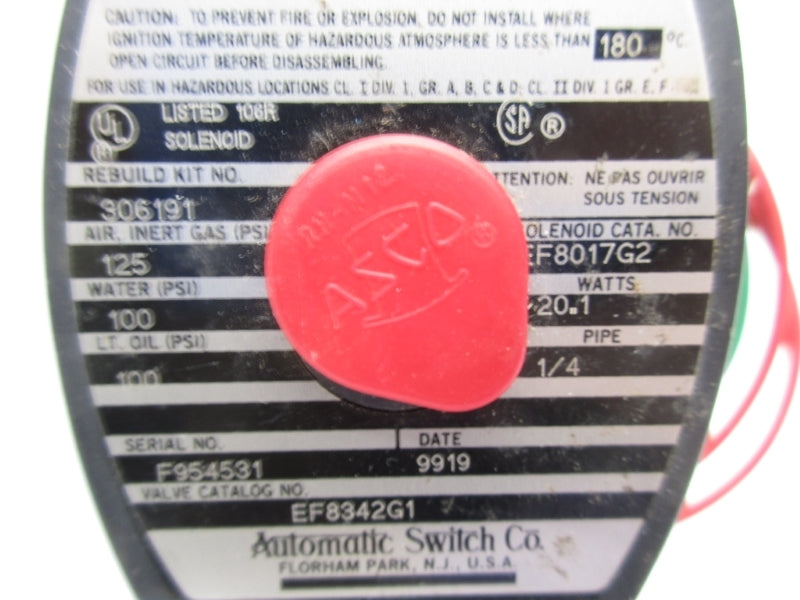 ASCO EF8342G1 120V NSNP