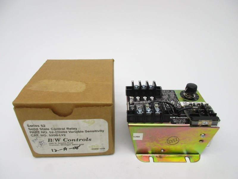 BW CONTROLS 52-110202 5200-LV2 10A 240VAC NSMP
