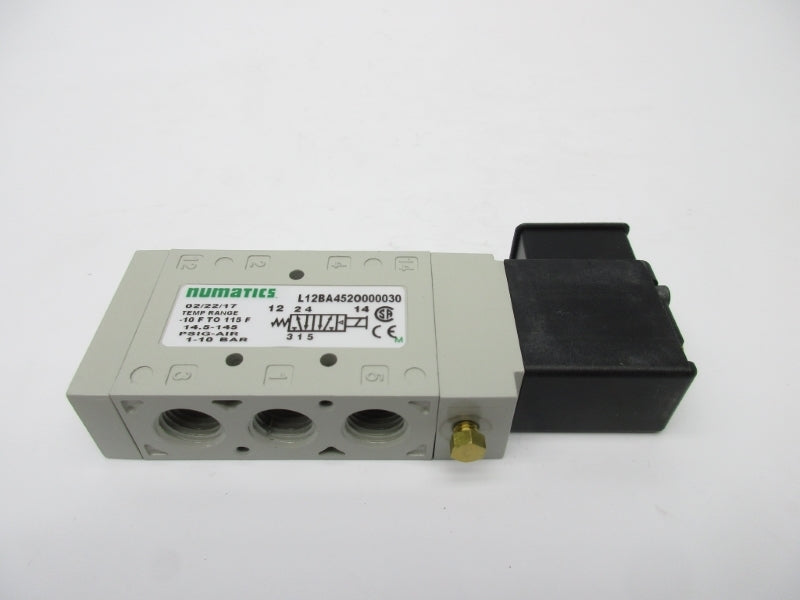 NUMATICS L12BA452O000030 100-115/50 110-120/60 14.5-145PSI NSNP