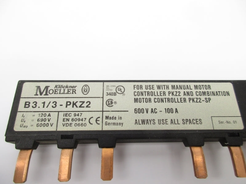 KLOCKNER MOELLER B3.1/3-PKZ2 NSNP
