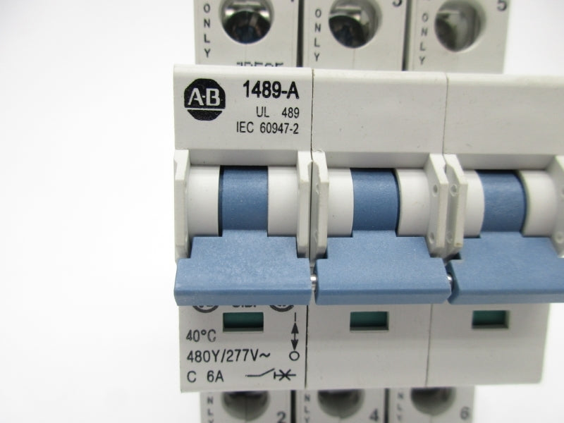 ALLEN BRADLEY 1489-A3C060 SER. A 6A 480Y/277V NSMP