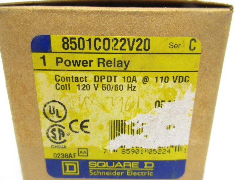 SQUARE D 8501CO22V20 10A 120V NSMP