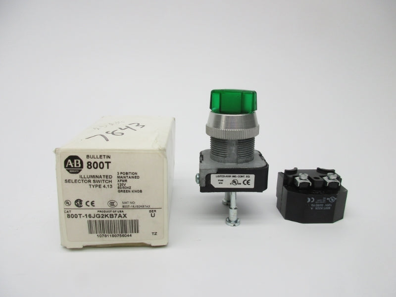 ALLEN BRADLEY 800T-16JG2KB7AX SER. U (AS PICTURED) NSMP