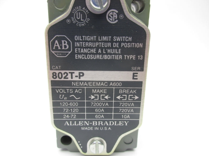 ALLEN BRADLEY 802T-P SER. E NSNP