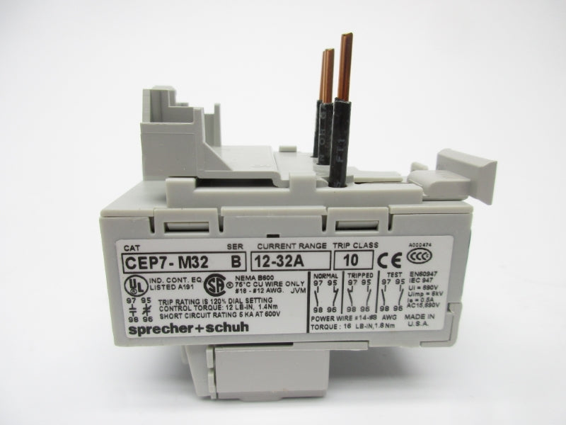 SPRECHER+SCHUH CEP7-M32 12-32A 600V NSNP