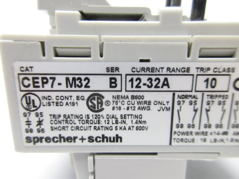 SPRECHER+SCHUH CEP7-M32 12-32A 600V NSNP