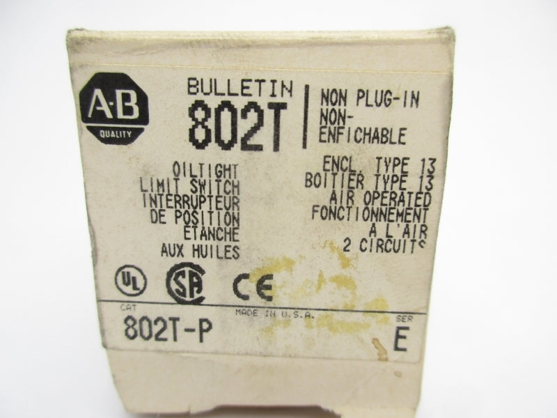 ALLEN BRADLEY 802T-P SER. E (WH) NSMP
