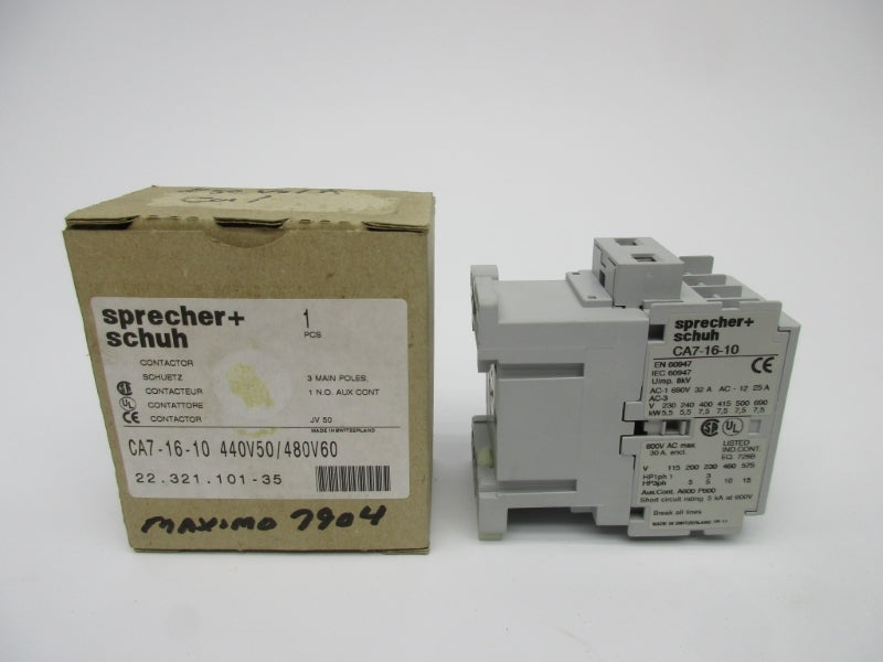SPRECHER+SCHUH CA7-16-10 440/480V NSMP