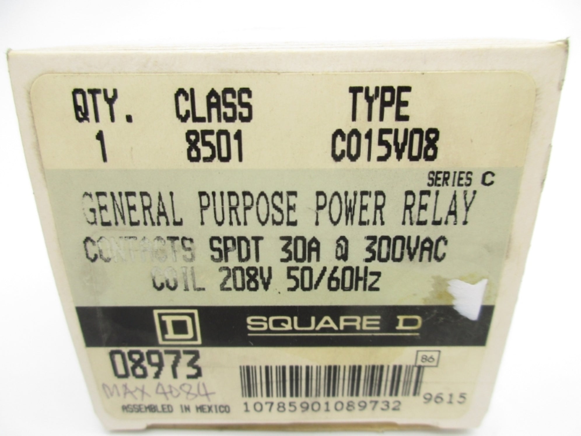 SQUARE D 8501-C015V08 30A 208V NSMP