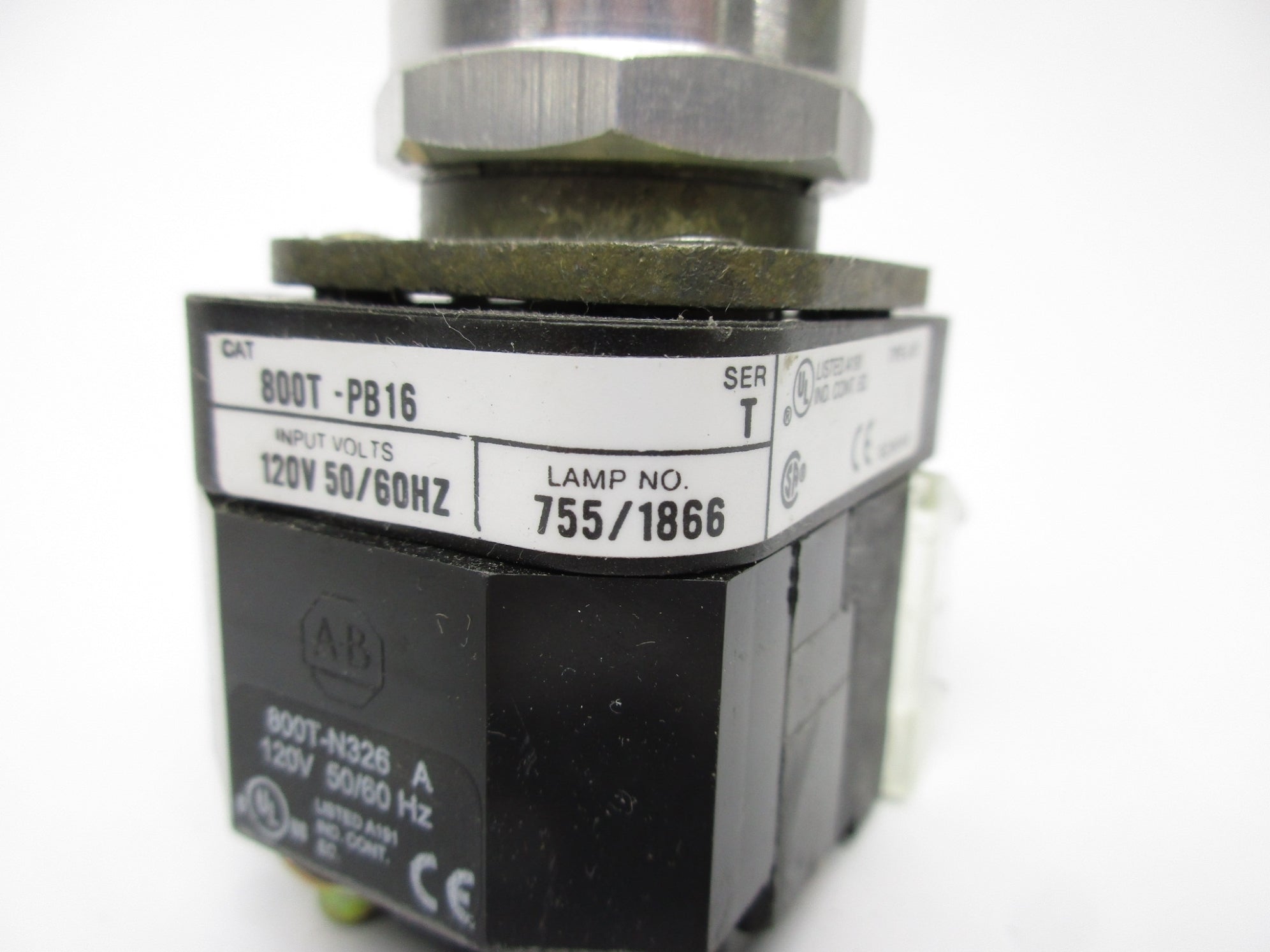 ALLEN BRADLEY 800T-PB16 SER. T (AS PICTURED) NSNP