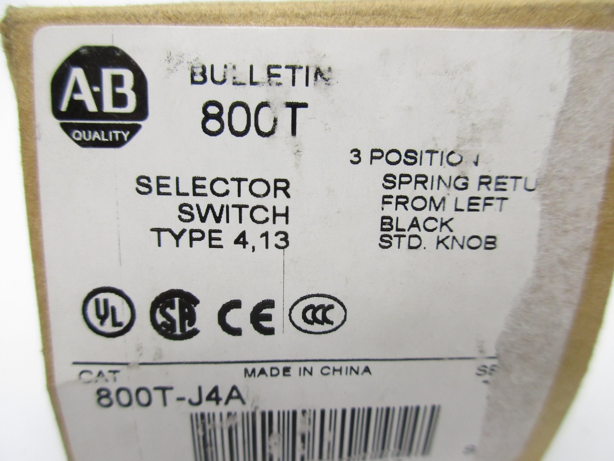 INDUSTRIAL SPARE PART 800T-J4A SER. T (AS PICTURED) NSMP