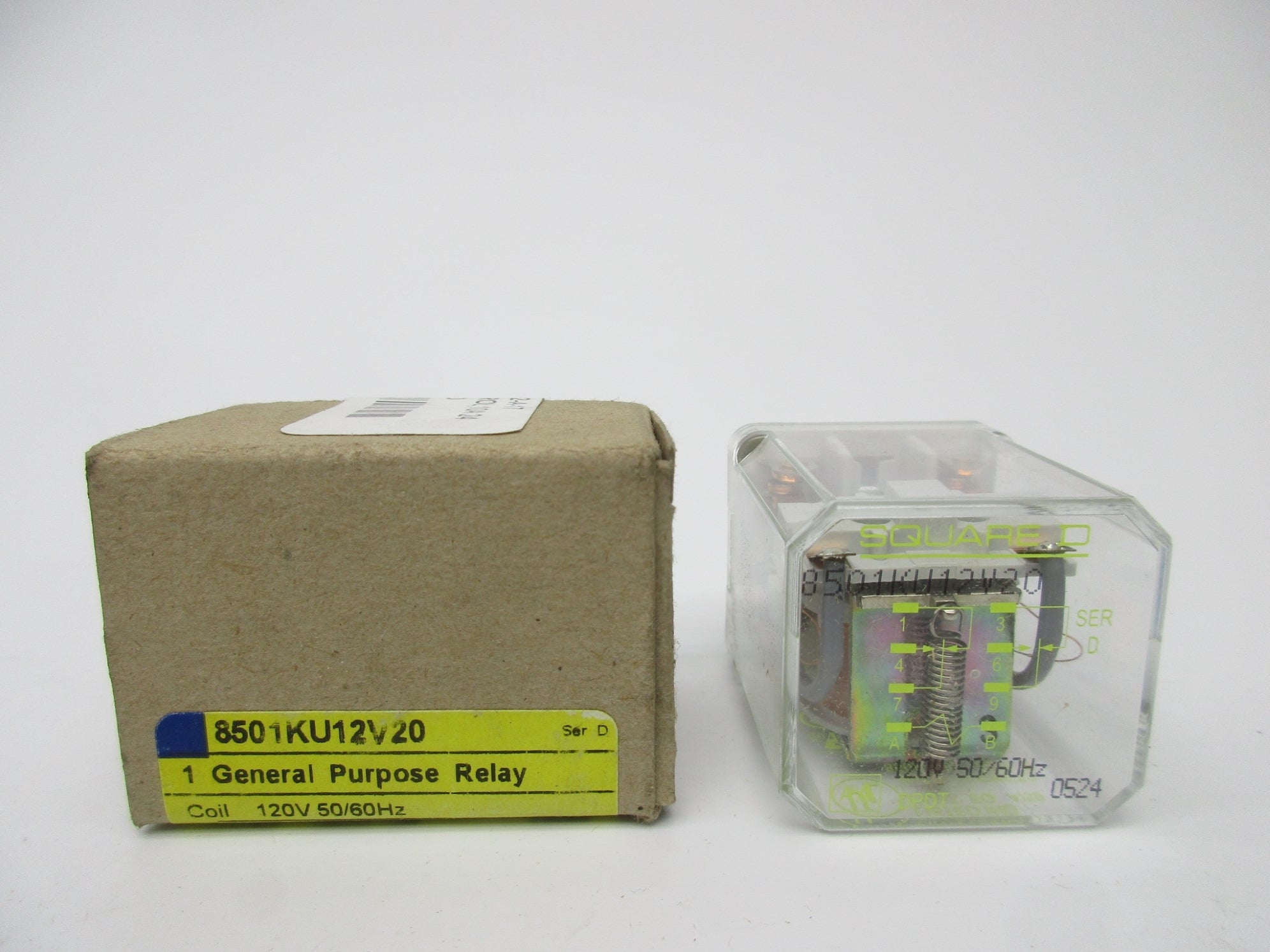 SQUARE D 8501KU12V20 SER. D 10A 120V NSMP