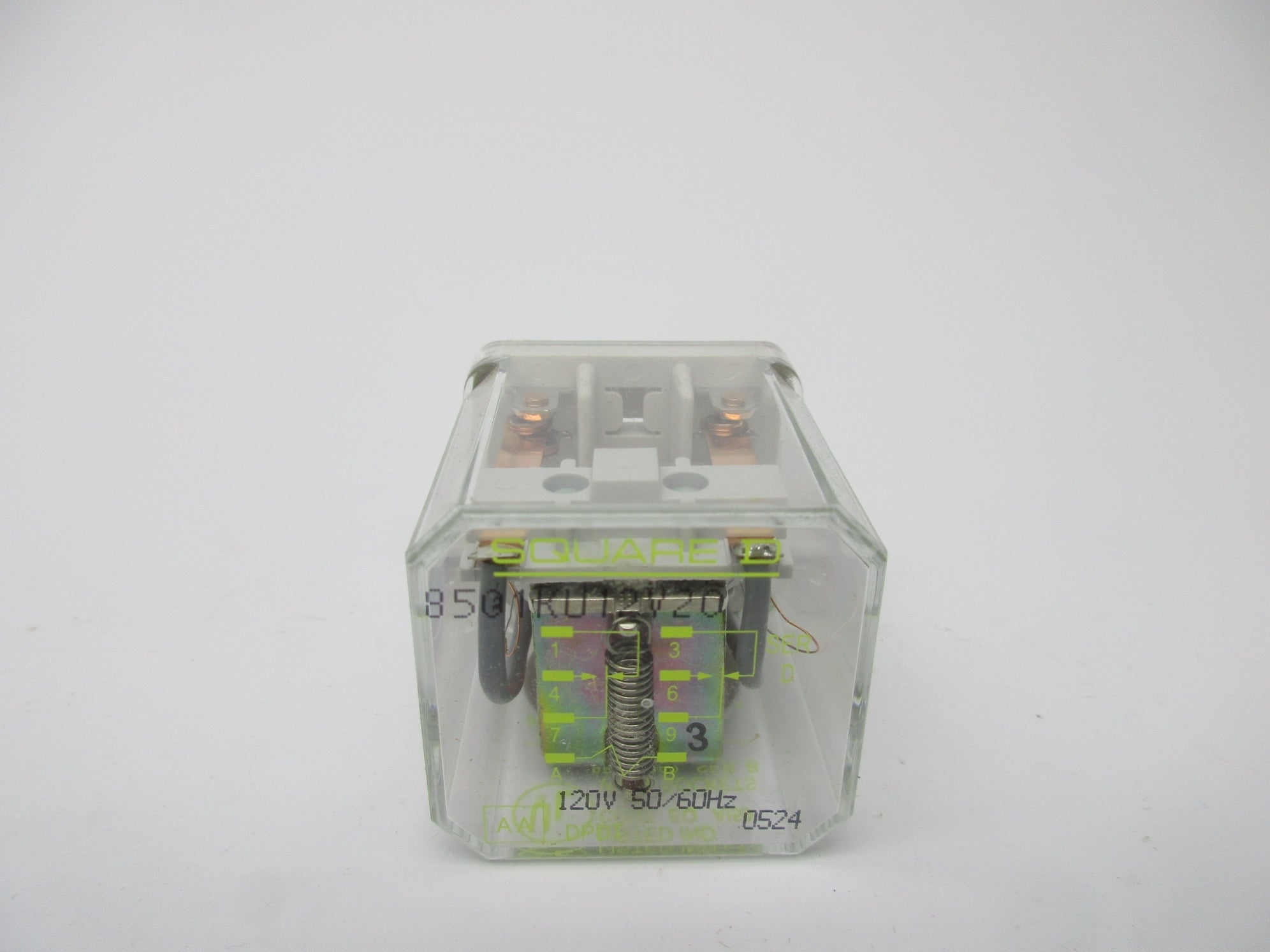SQUARE D 8501KU12V20 SER. D 10A 120V NSMP