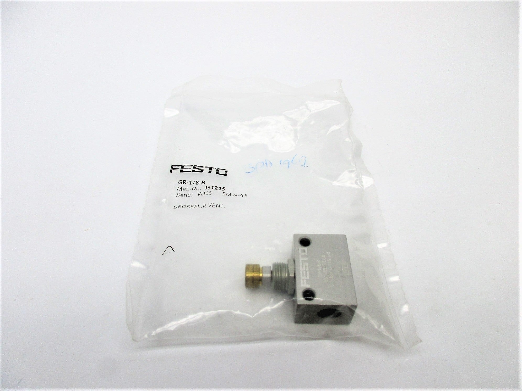FESTO GR-1/8-B 151215 SER. VD08 NSMP