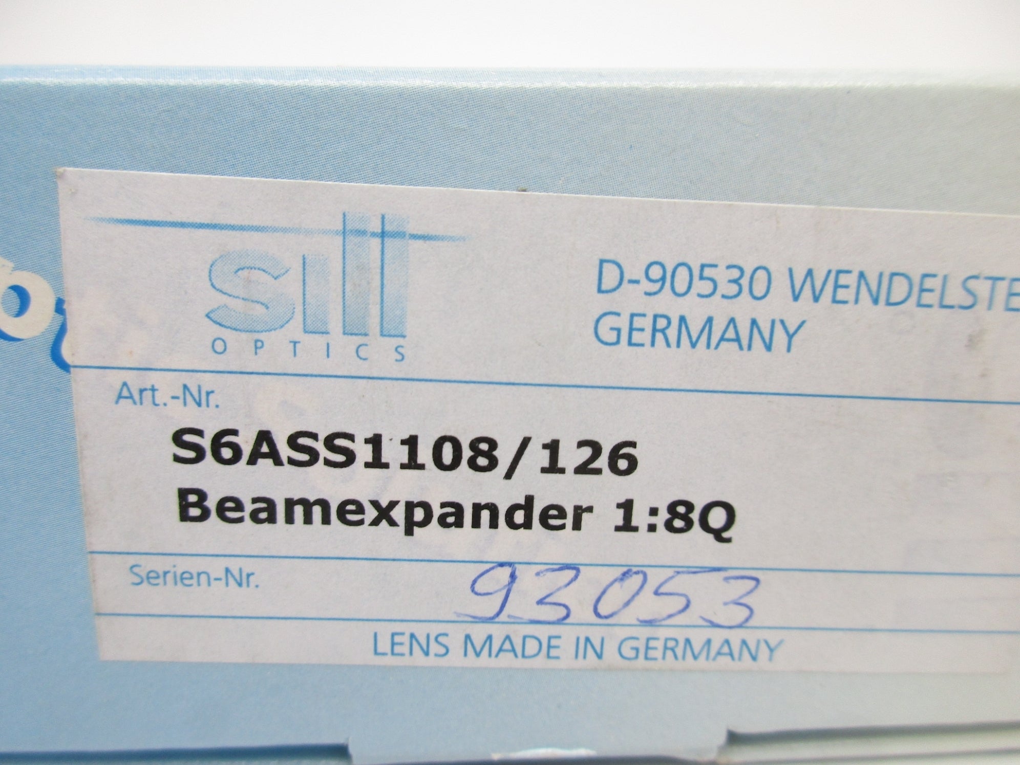 SILL OPTICS S6ASS1108/126 NSMP