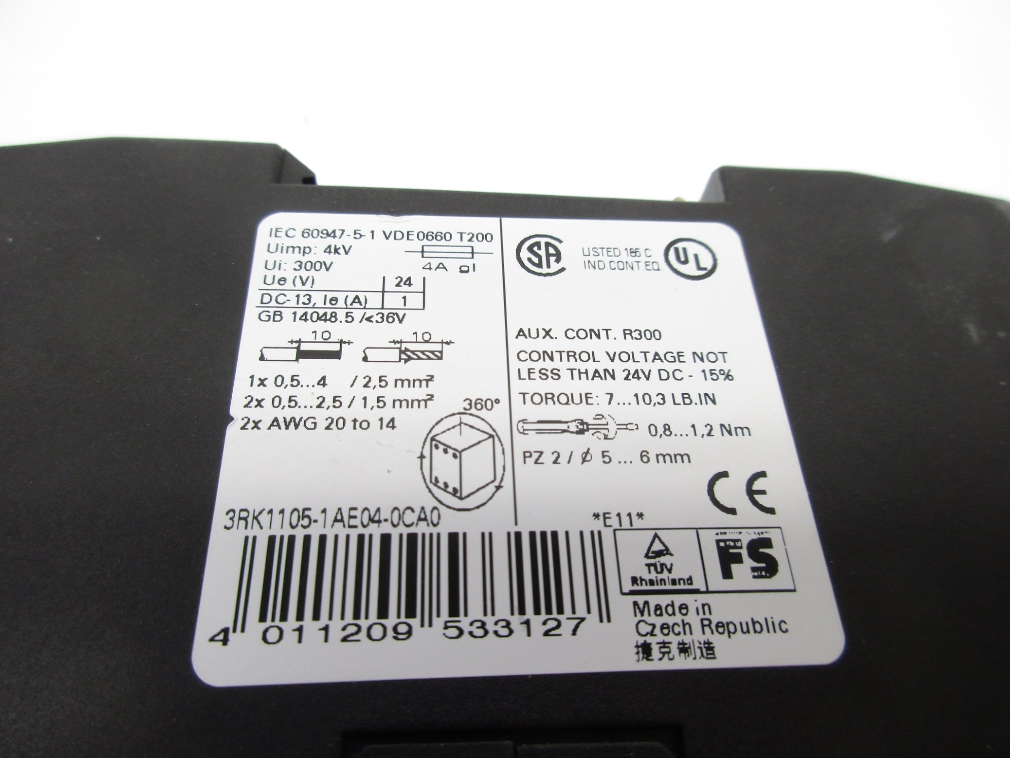 SIEMENS 3RK1105-1AE04-0CA0 24VDC UNMP
