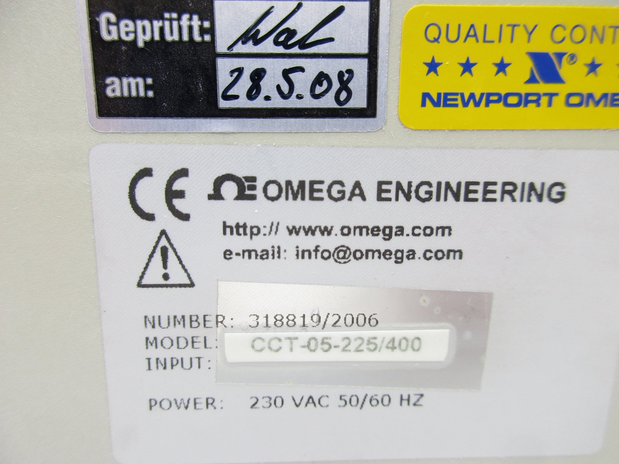 OMEGA CCT-05-225/400 SER. CCT 230VAC NSNP