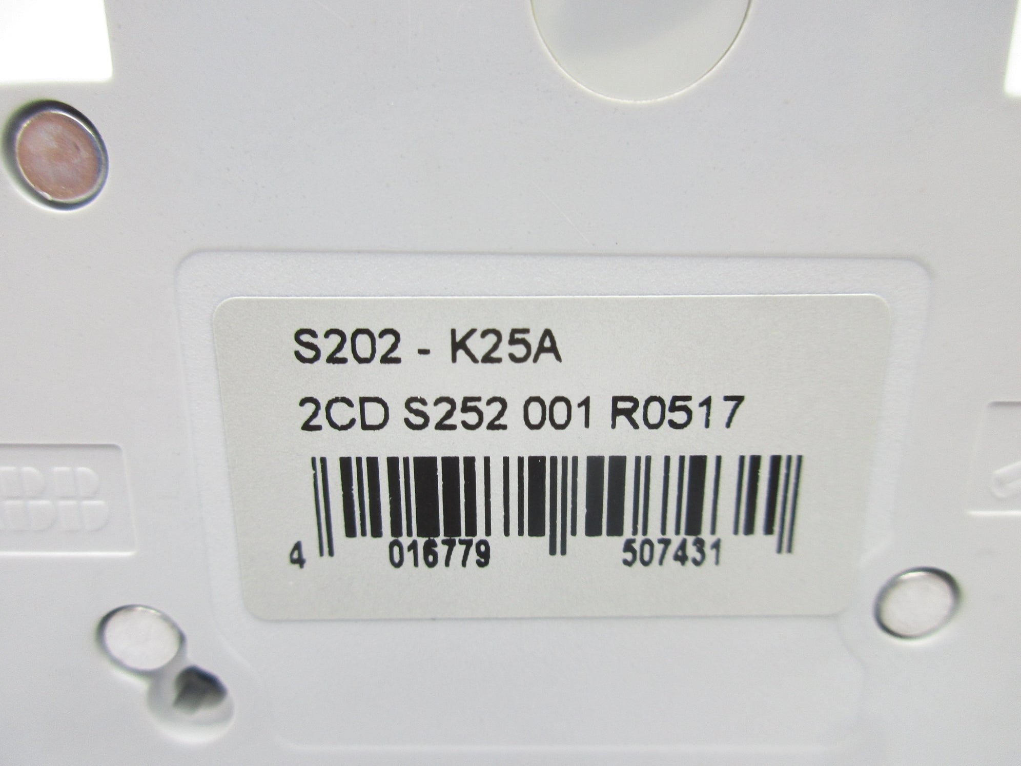 ABB S202-K25A 25A 400V NSNP