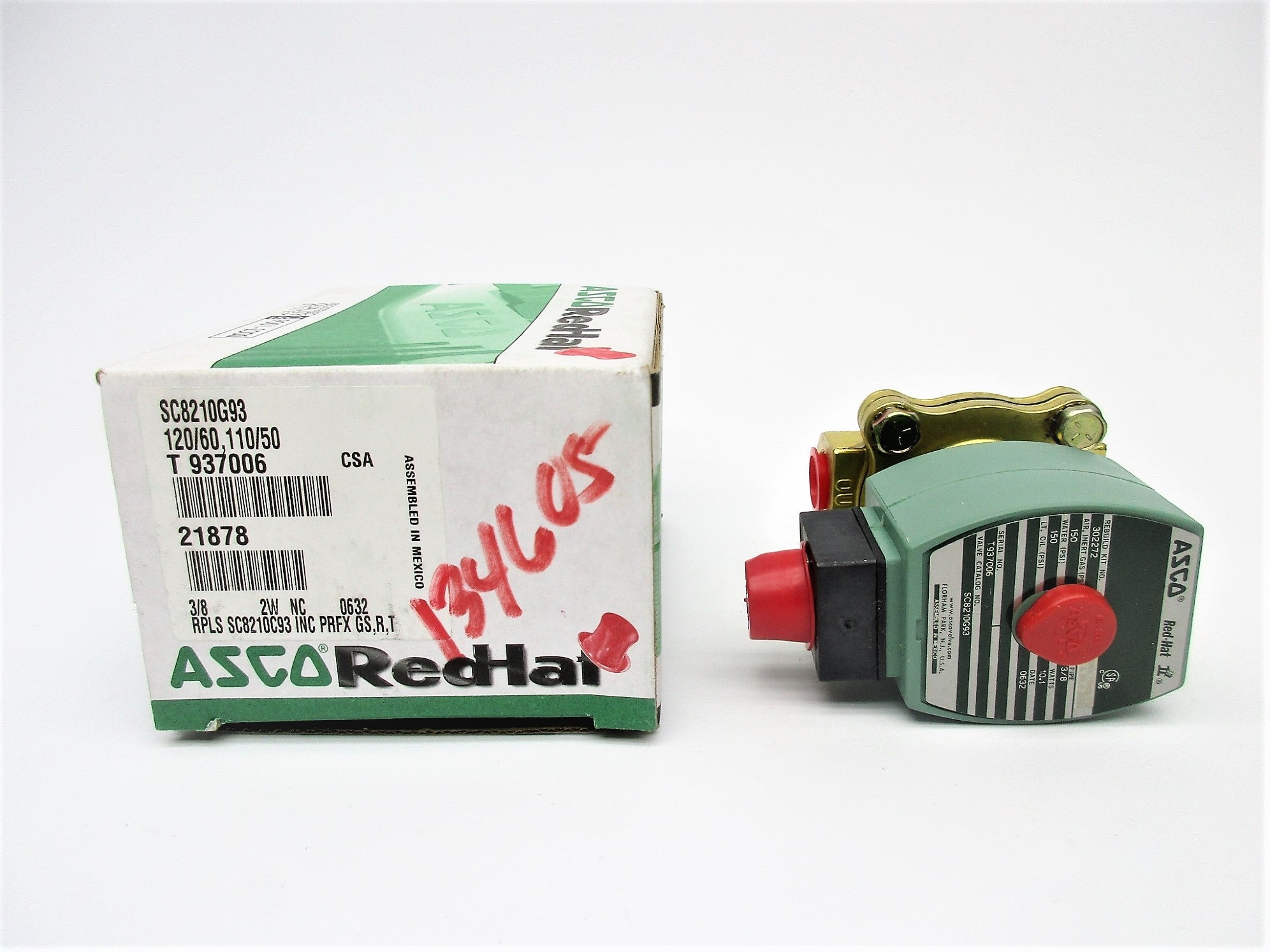 ASCO SC8210G93 110/120V 150PSI NSMP