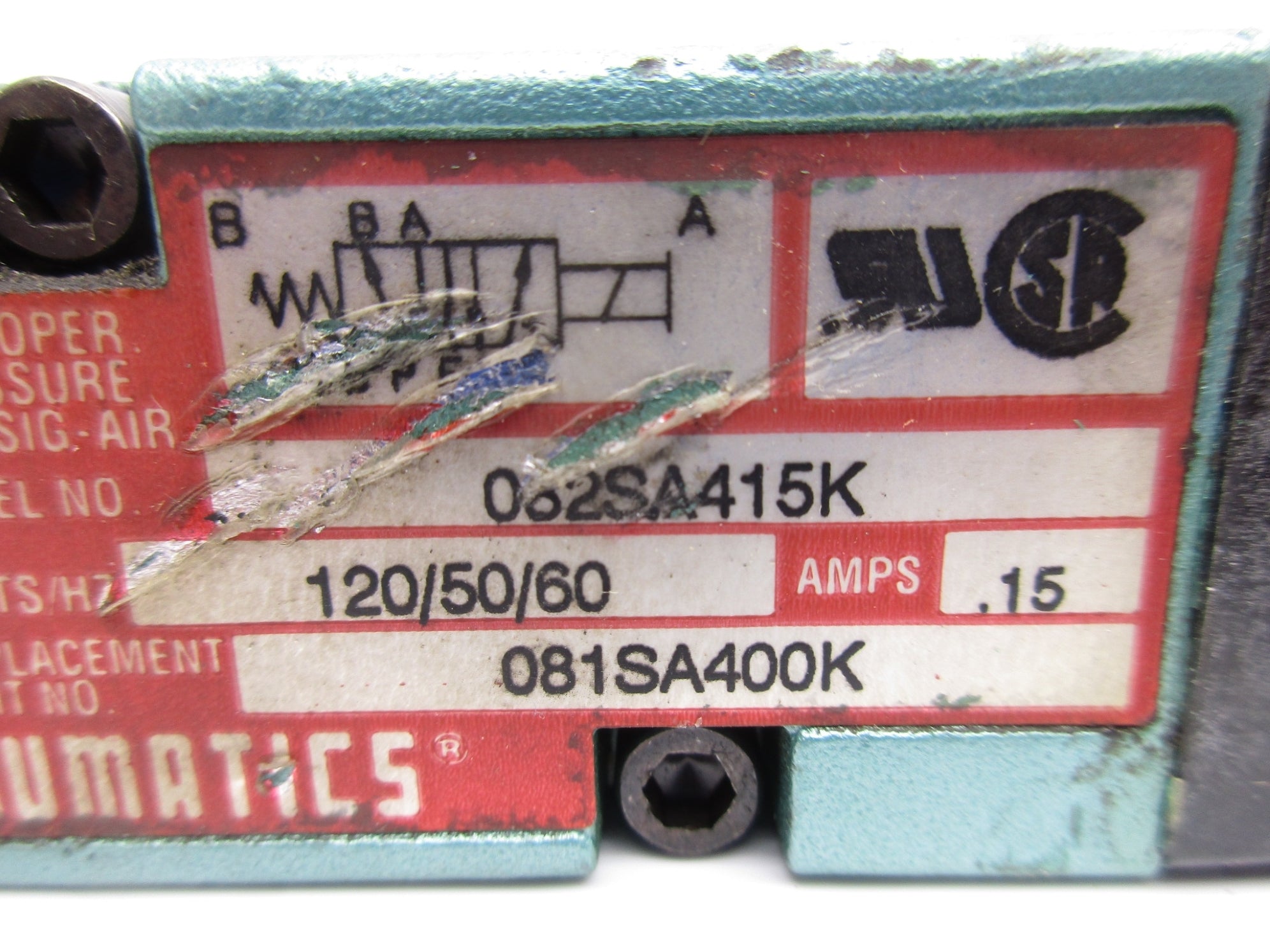 NUMATICS 082SA415K 120V UNMP