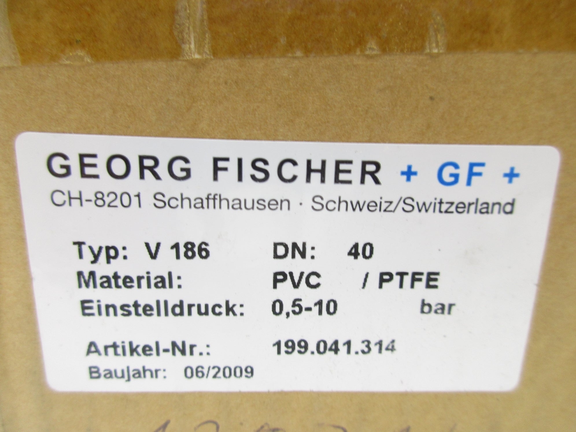 GEORG FISCHER 199.041.314 V186 NSMP