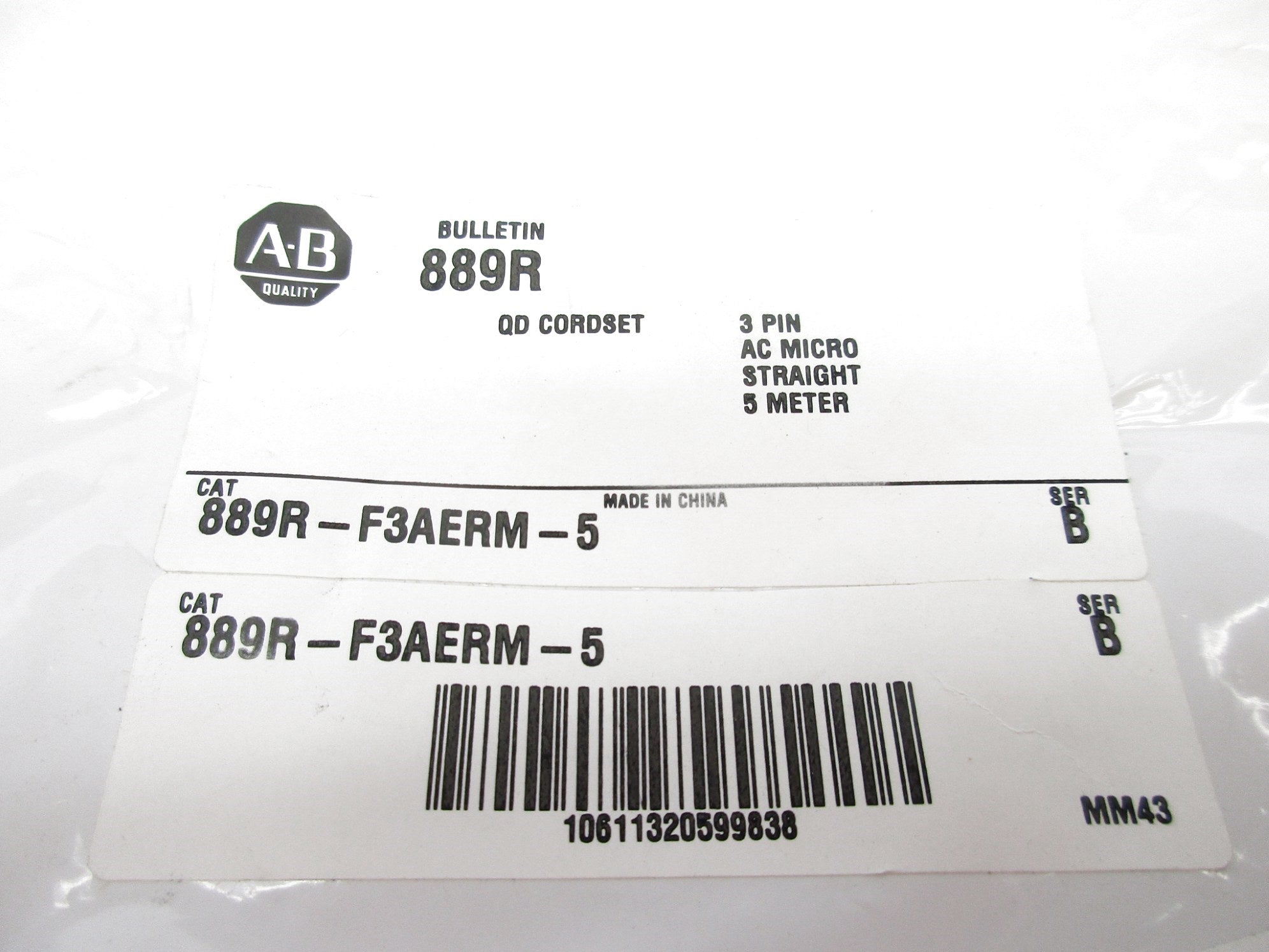 ALLEN BRADLEY 889R-F3AERM-5 SER. B NSMP