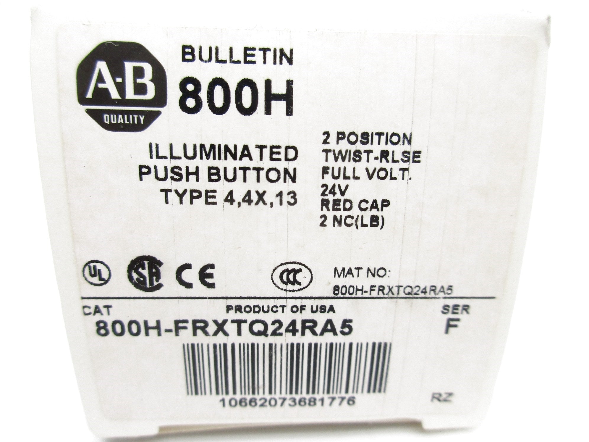 INDUSTRIAL SPARE PART 800H-FRXTQ24RA5 SER. F (WH) NSMP