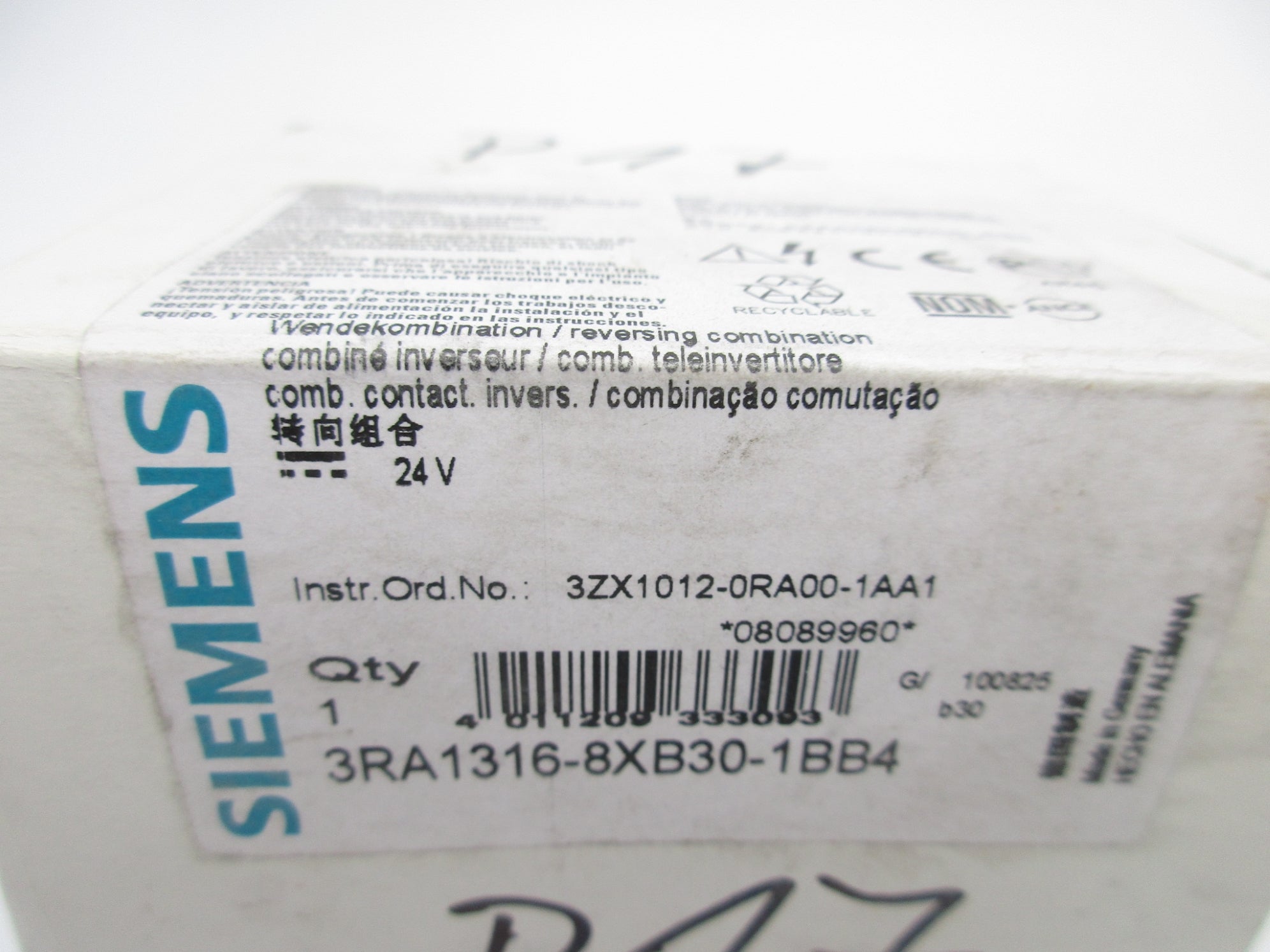 SIEMENS 3RA1316-8XB30-1BB4 24VDC NSMP