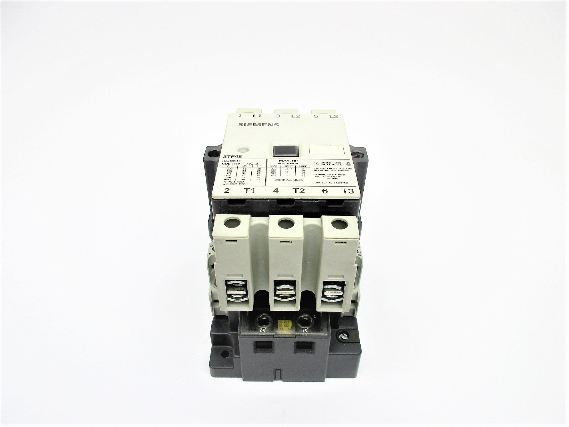 SIEMENS 3TF4822-0AK6 600VAC NSNP
