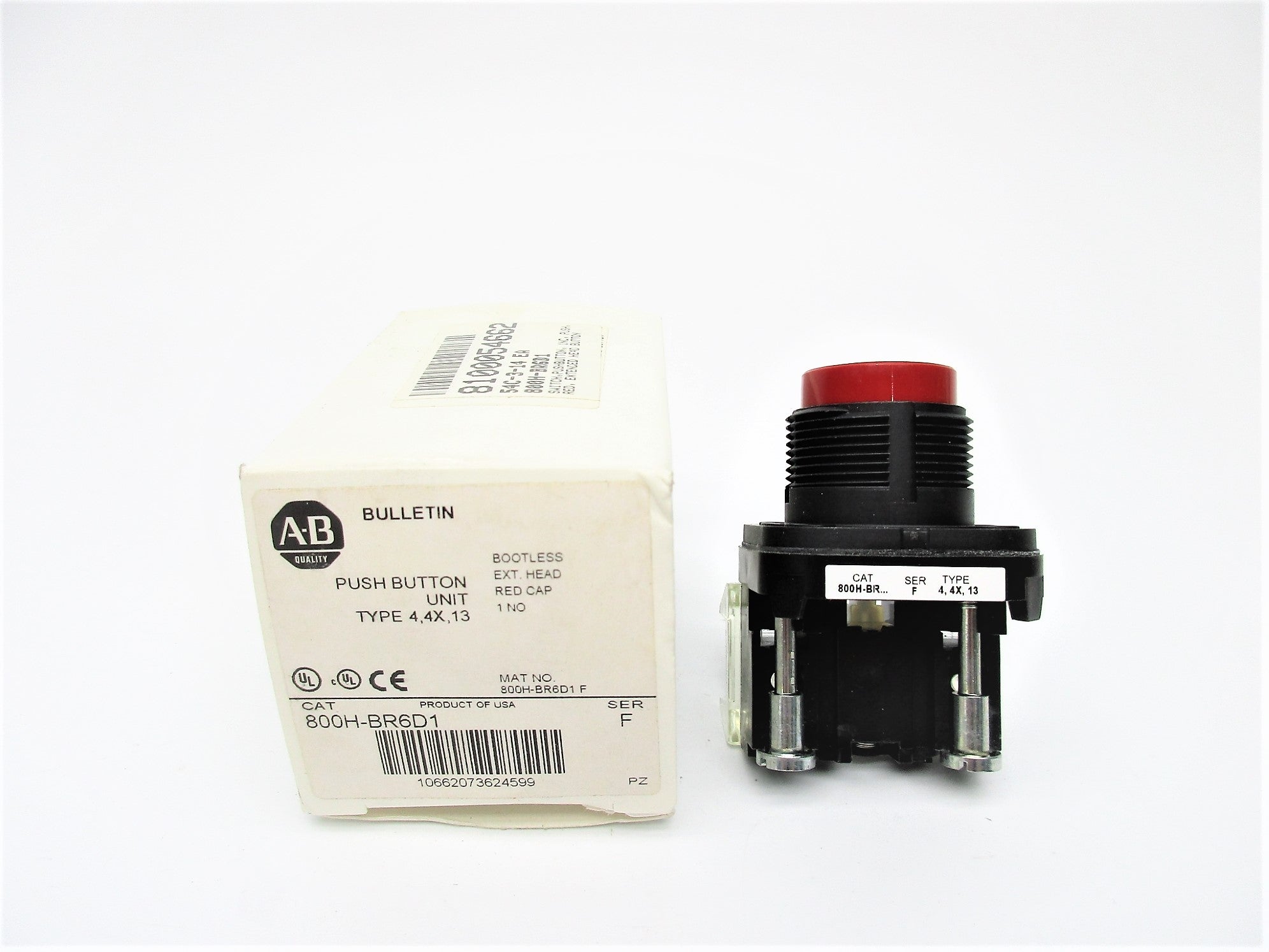 ALLEN BRADLEY 800H-BR6D1 SER. F (WH) NSMP