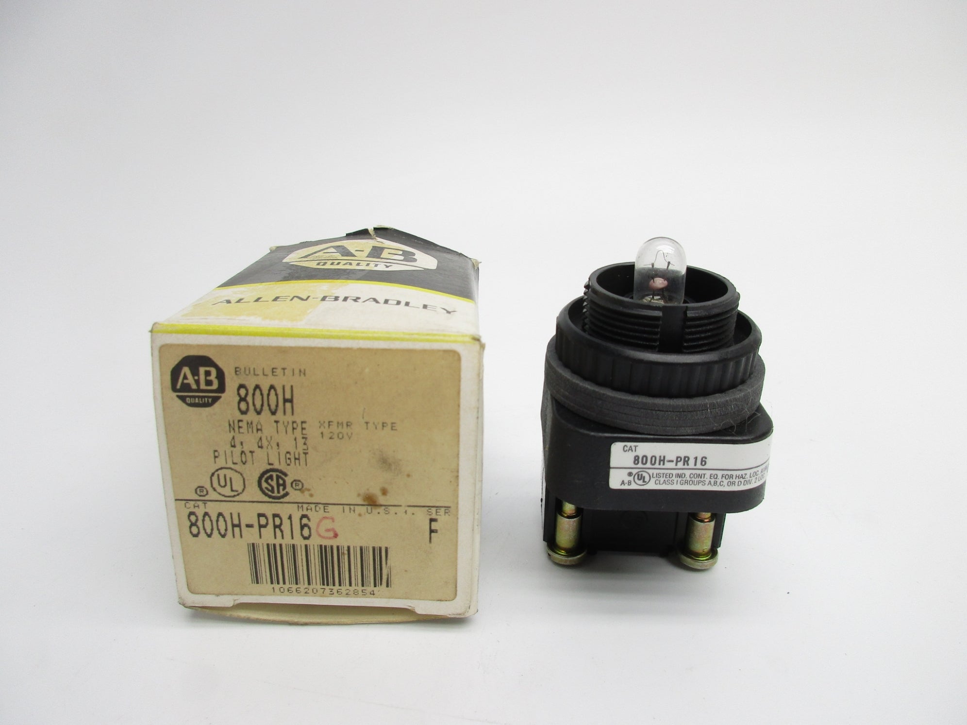 ALLEN BRADLEY 800H-PR16 SER. F (BK/YL) NSMP