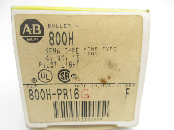 ALLEN BRADLEY 800H-PR16 SER. F (BK/YL) NSMP