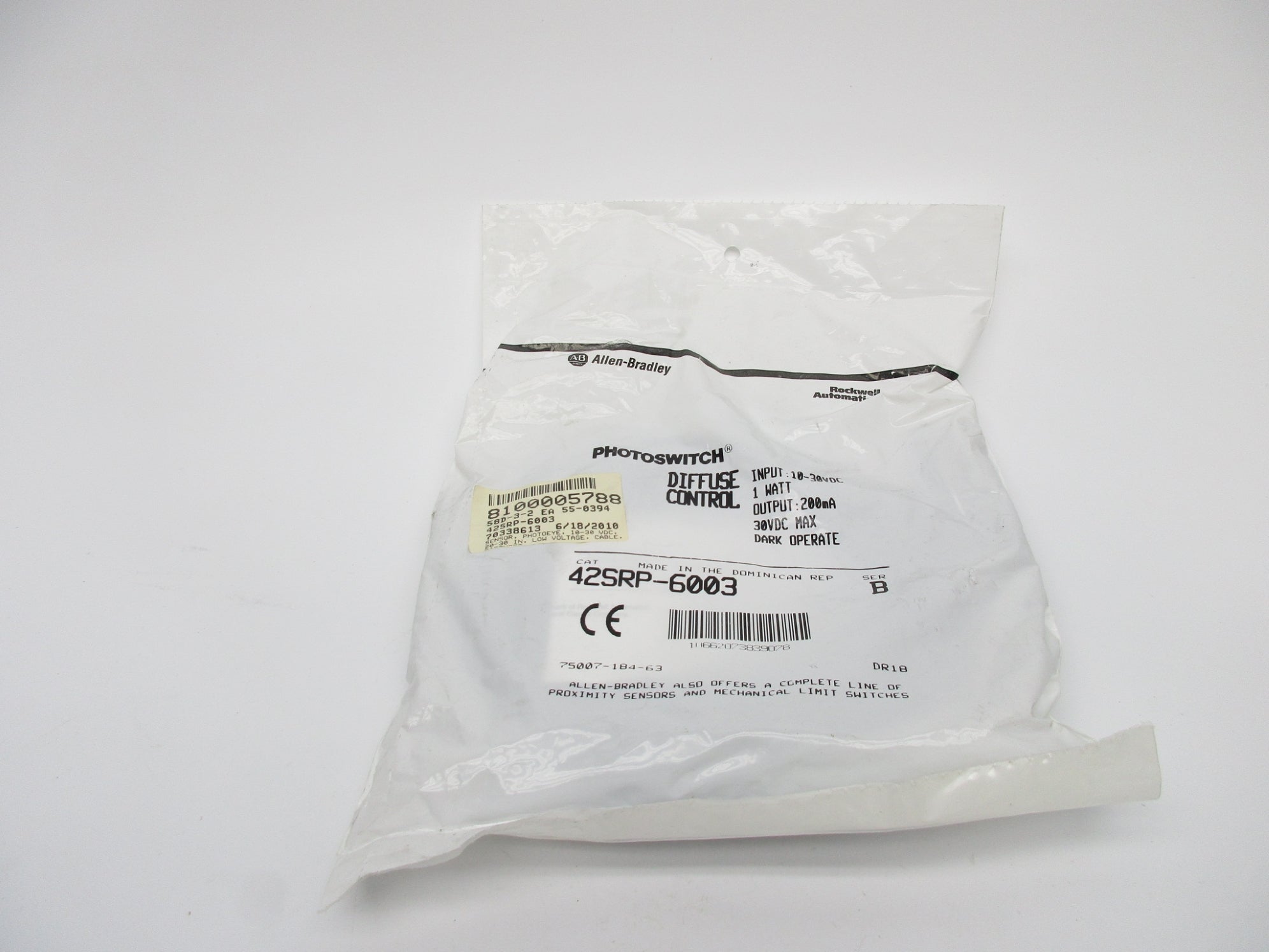 ALLEN BRADLEY 42SRP-6003 SER. B NSMP