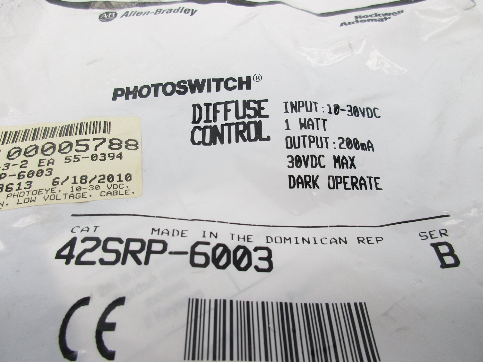 ALLEN BRADLEY 42SRP-6003 SER. B NSMP