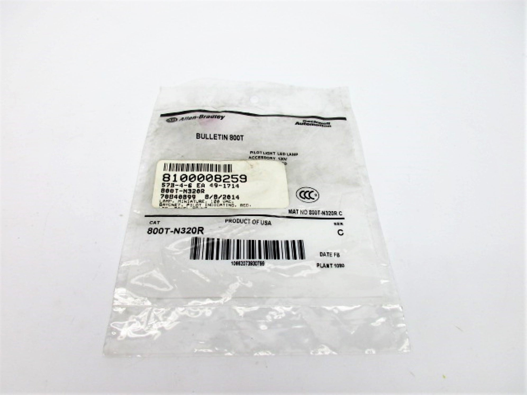 ALLEN BRADLEY 800T-N320R SER. C 120V NSMP