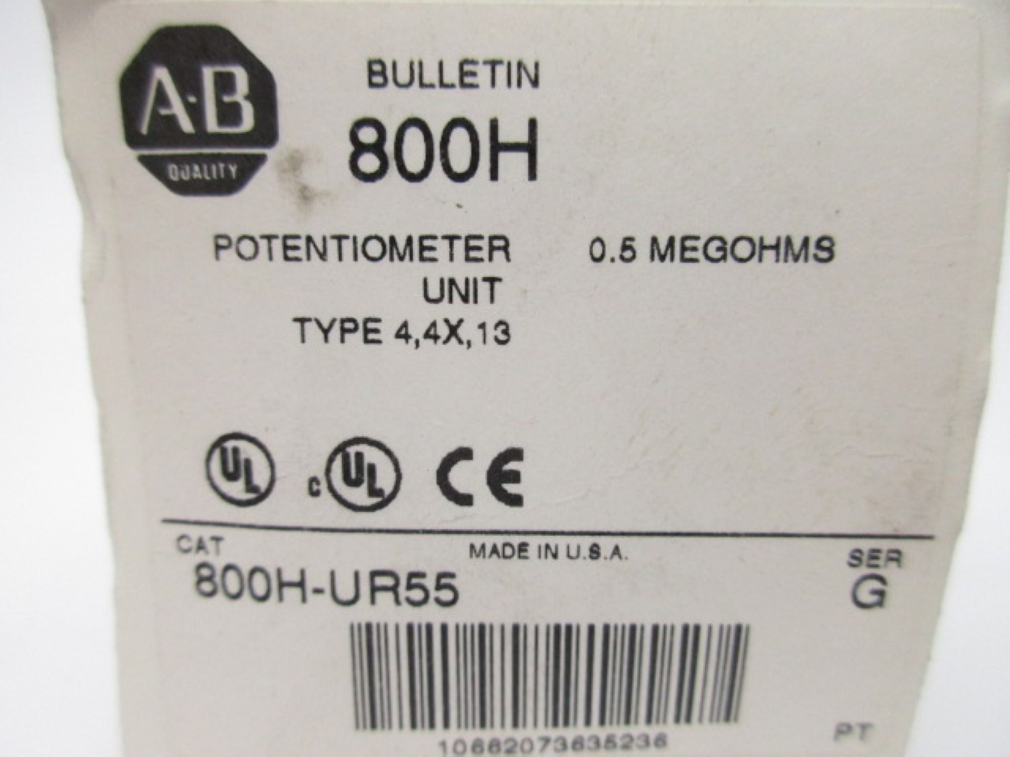 INDUSTRIAL SPARE PART 800H-UR55 SER. G 300VAC/DC (WH) NSMP