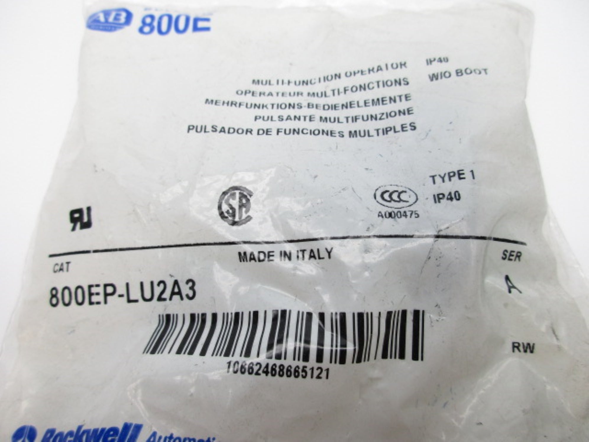 INDUSTRIAL SPARE PART 800EP-LU2A3 SER. A NSMP